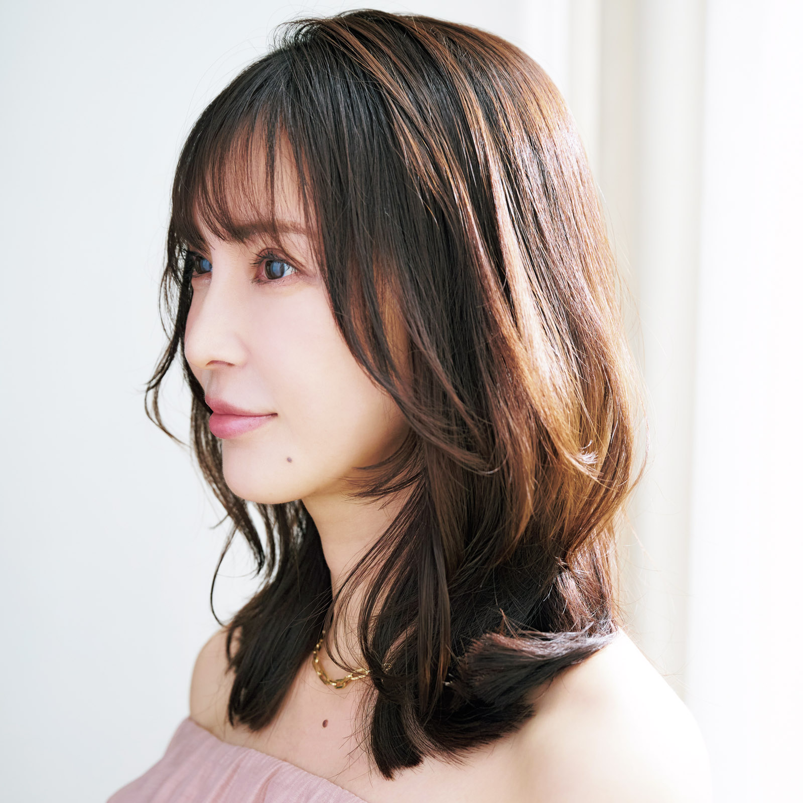 押切もえ ヘアカット後サイド