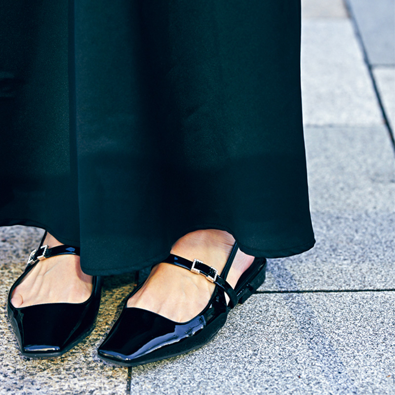 メリージェーン,黒シューズ,セルジオロッシ