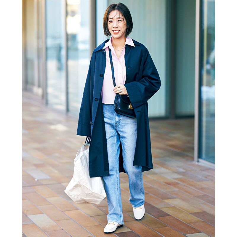 スタイリスト,近藤和貴子,デニムコーデ,ローファーコーデ