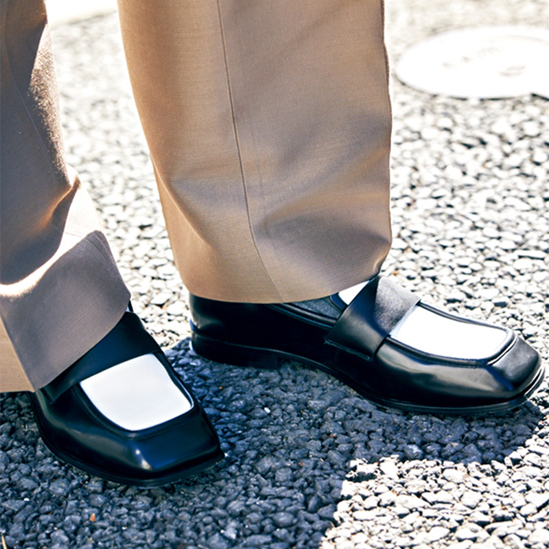 ローファー,スクエアトゥ,デ・プレ