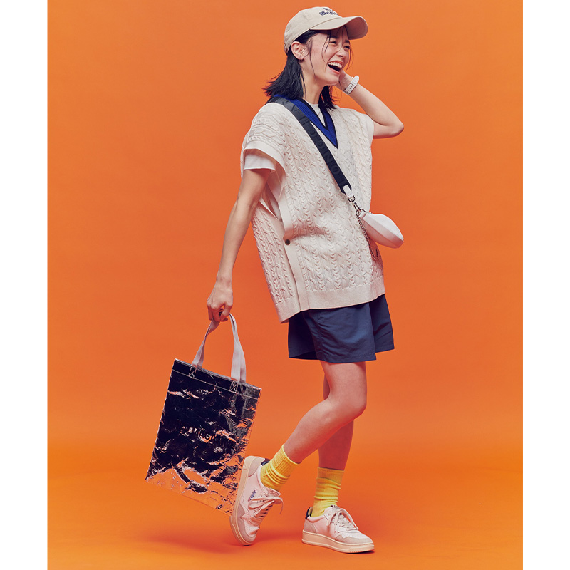 運動会コーデ,ネイビーコーデ,カジュアルコーデ,ショートパンツコーデ,ベストコーデ,宮城舞