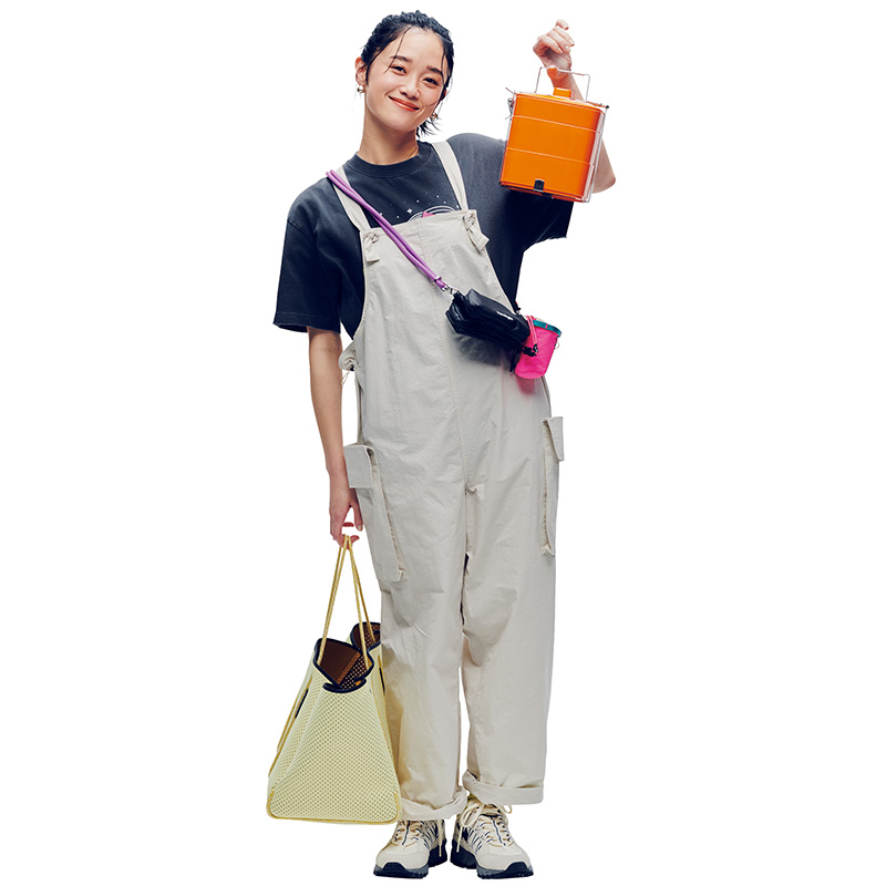 運動会コーデ,サロペットコーデ,宮城舞