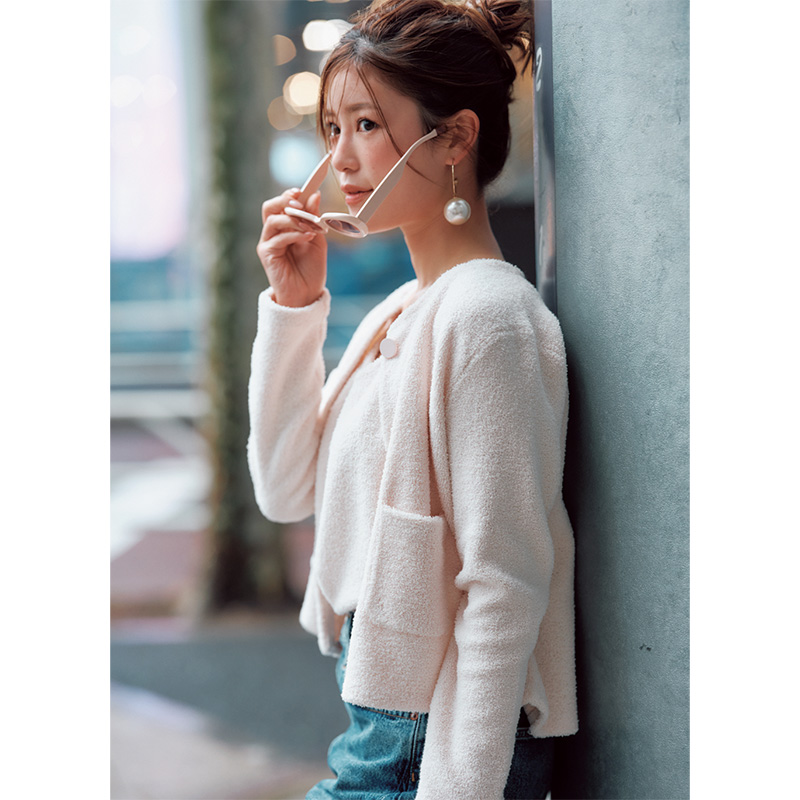 ペールピンクのツインニット,サードマガジン