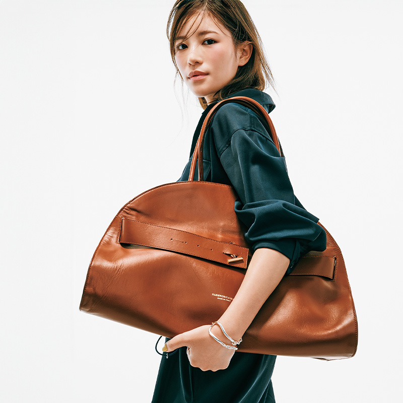 咲和希,レザーバッグ,ハルノブムラタ