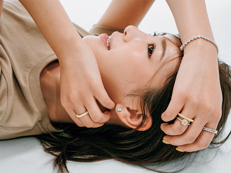 咲和希,ダイヤモンド,ダイヤジュエリー,指輪,ブレスレット,ピアス,ケンジントンダイヤモンズ