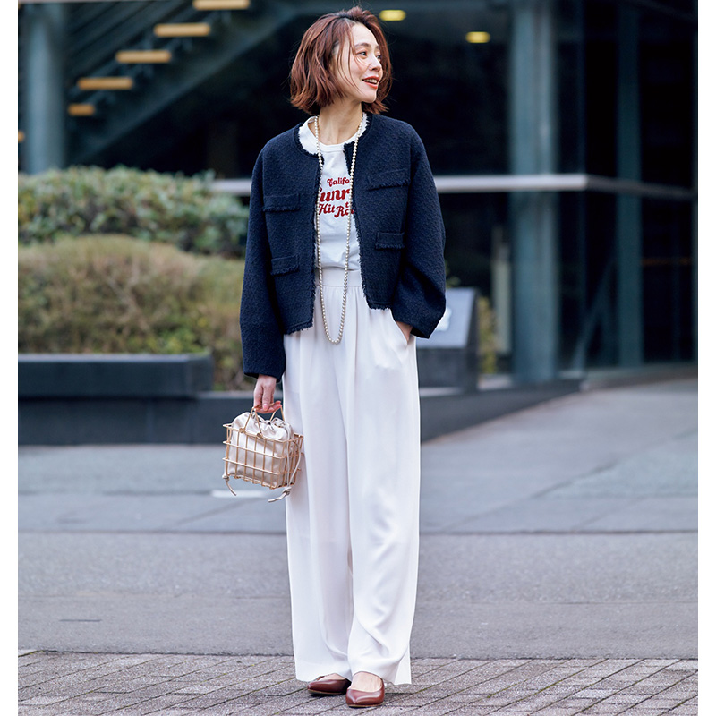 ツイード,ジャケットコーデ,ジャケット,浅見れいな