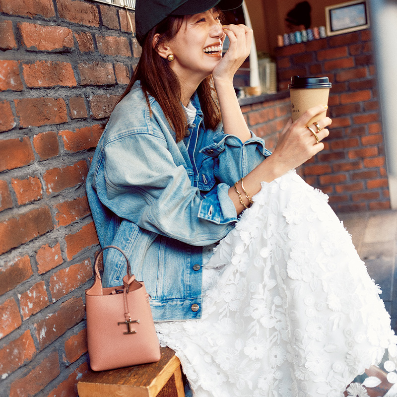 東原亜希,Gジャン,デニム,デニムジャケット,春コーデ,春アウター