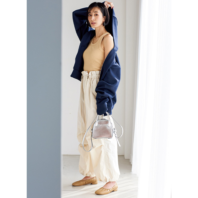 パンツ,シャカシャカ服,コスパ服,パンツコーデ,神山まりあ,ファーストハンド