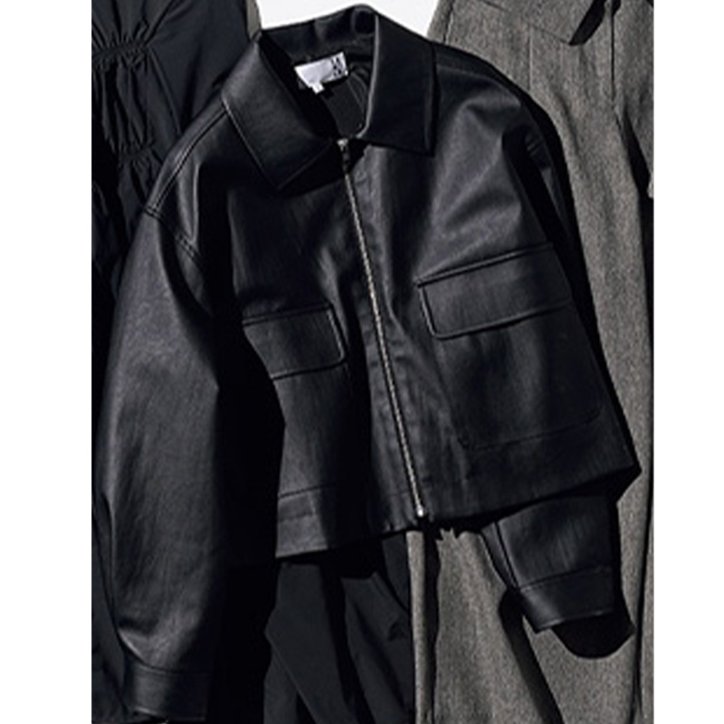ラコレ,レザージャケット,黒ジャケット,ジャケット