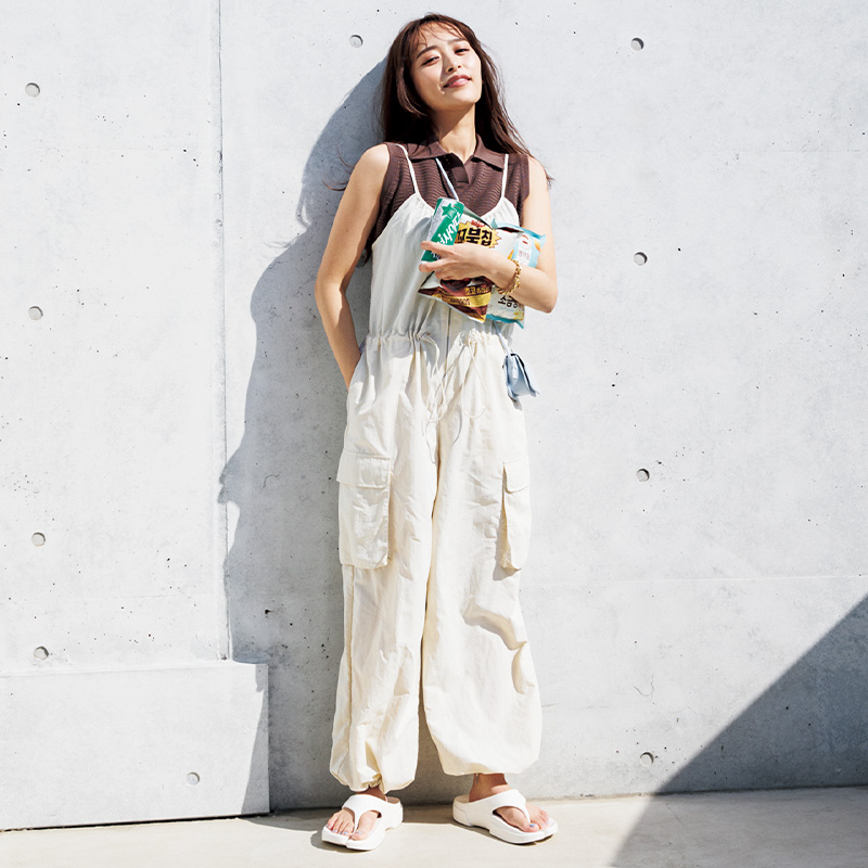 PAES ペイズのリカバリーサンダルコーデ