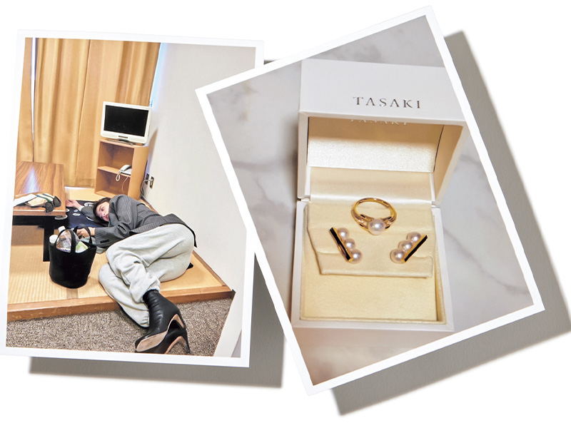 つわりで楽屋に倒れこむ近藤千尋さんとご褒美買いしたTASAKIのジュエリー