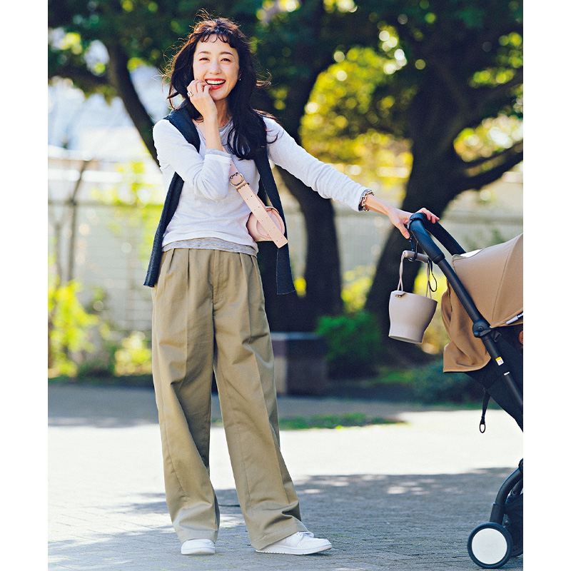 パンツコーデ,チノパンコーデ,公園コーデ,TBSアナウンサー古谷有美