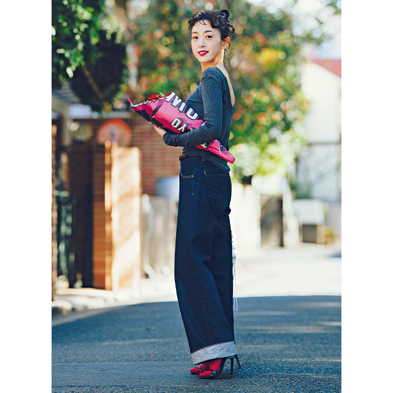 パンツコーデ,デニムコーデ,TBSアナウンサー古谷有美