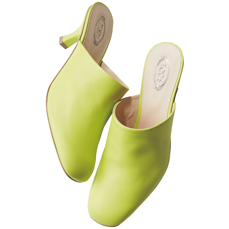 ミュール,つっかけシューズ,カラーシューズ,トッズ