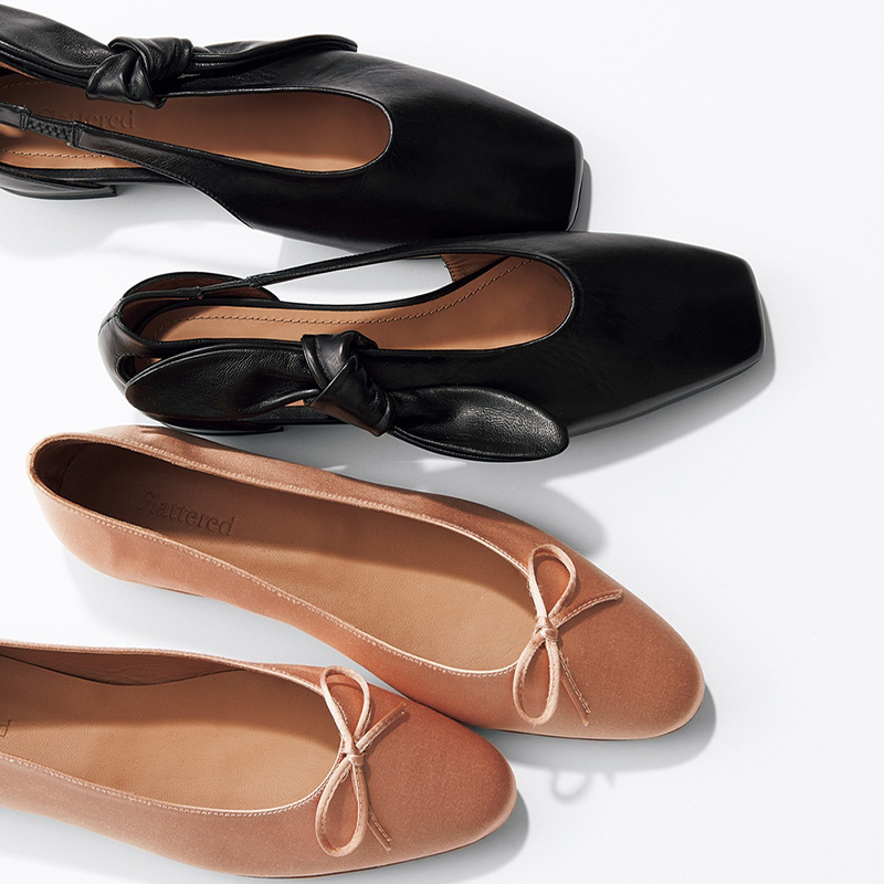 フラットシューズ,バレエシューズ,フラッタード