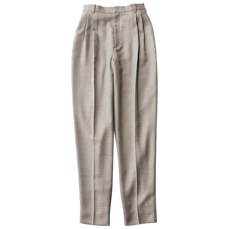 ライトグレーパンツ,テーパードパンツ,エブール