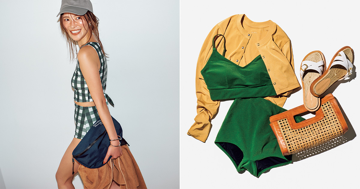 水着,スイムウェア,水際コーデ,咲和希