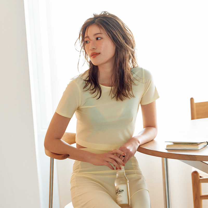 水着,水際コーデ,レイヤードコーデ,セットアップコーデ,BACCA,咲和希