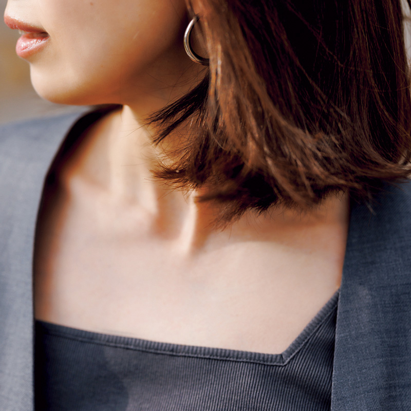 スクエアタンクなら胸元がパカパカせず安心