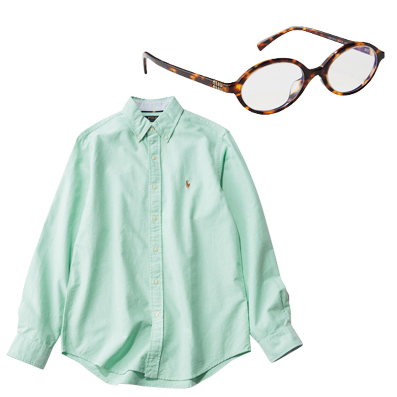 ラルフローレン,カラーシャツ,メンズシャツ,メガネ,ミュウミュウ