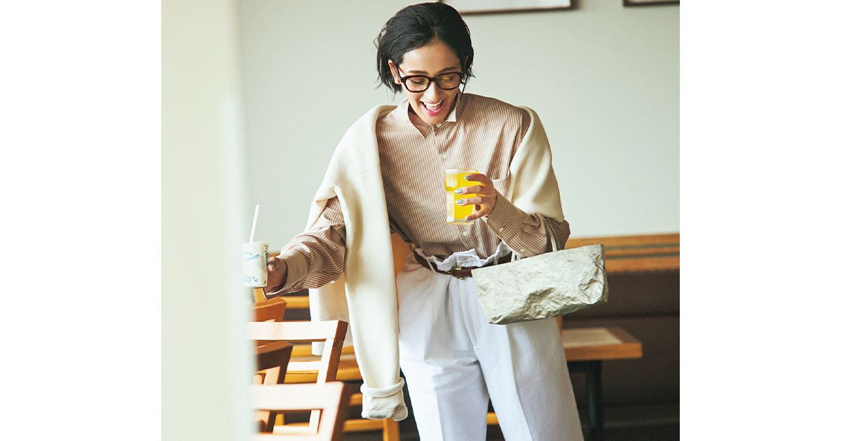 シャツコーデ,メガネコーデ,木佐貫まや