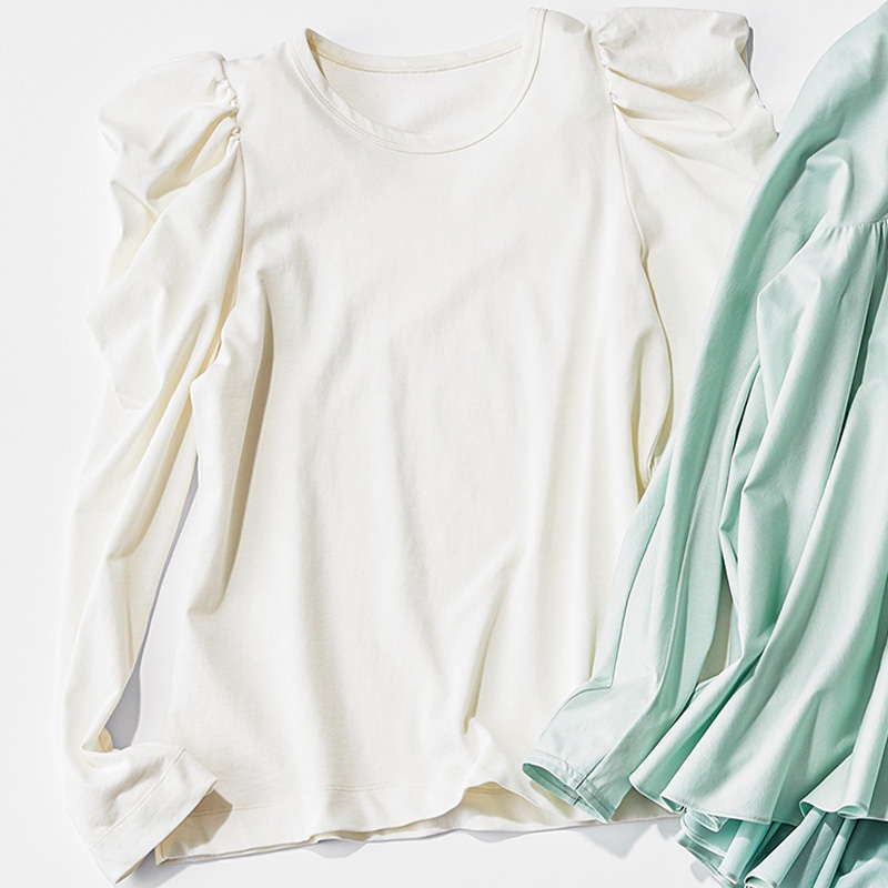 ロンT,長袖カットソー,パフスリーブ,アルページュストーリー 