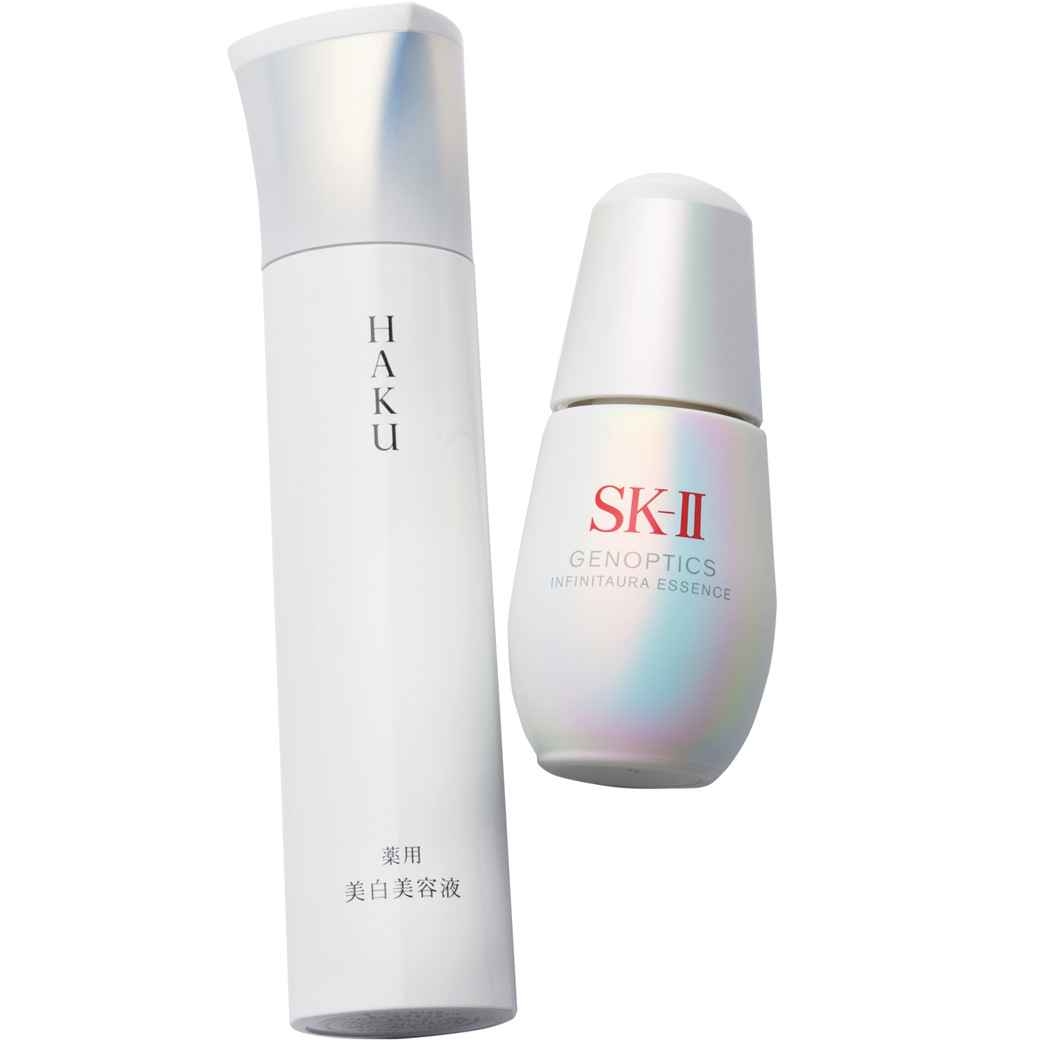 左から、ジェノプティクス インフィニットオーラ エッセンス