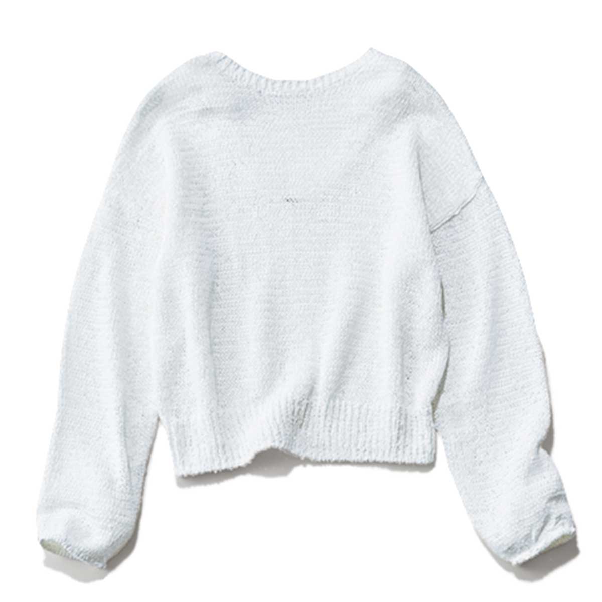 背中が大きくUに開いた意外性の