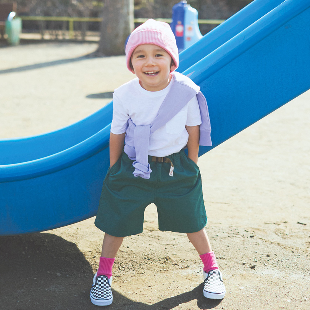 子どものショートパンツ、男の子コーディネート