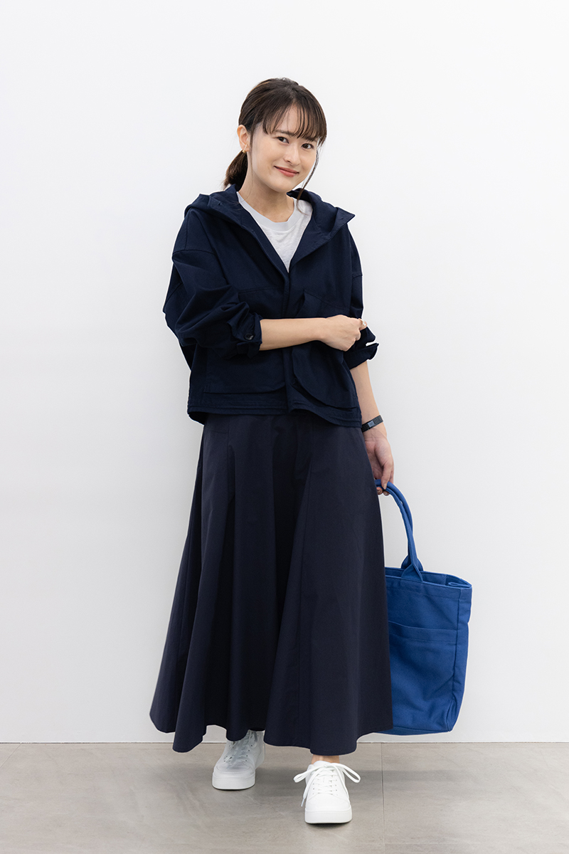 コントワー・デ・コトニエのコットンブレンドパーカ