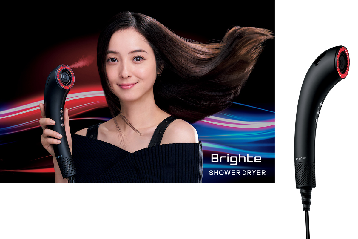 佐々木希さんBrighte広告とシャワードライヤーの画像