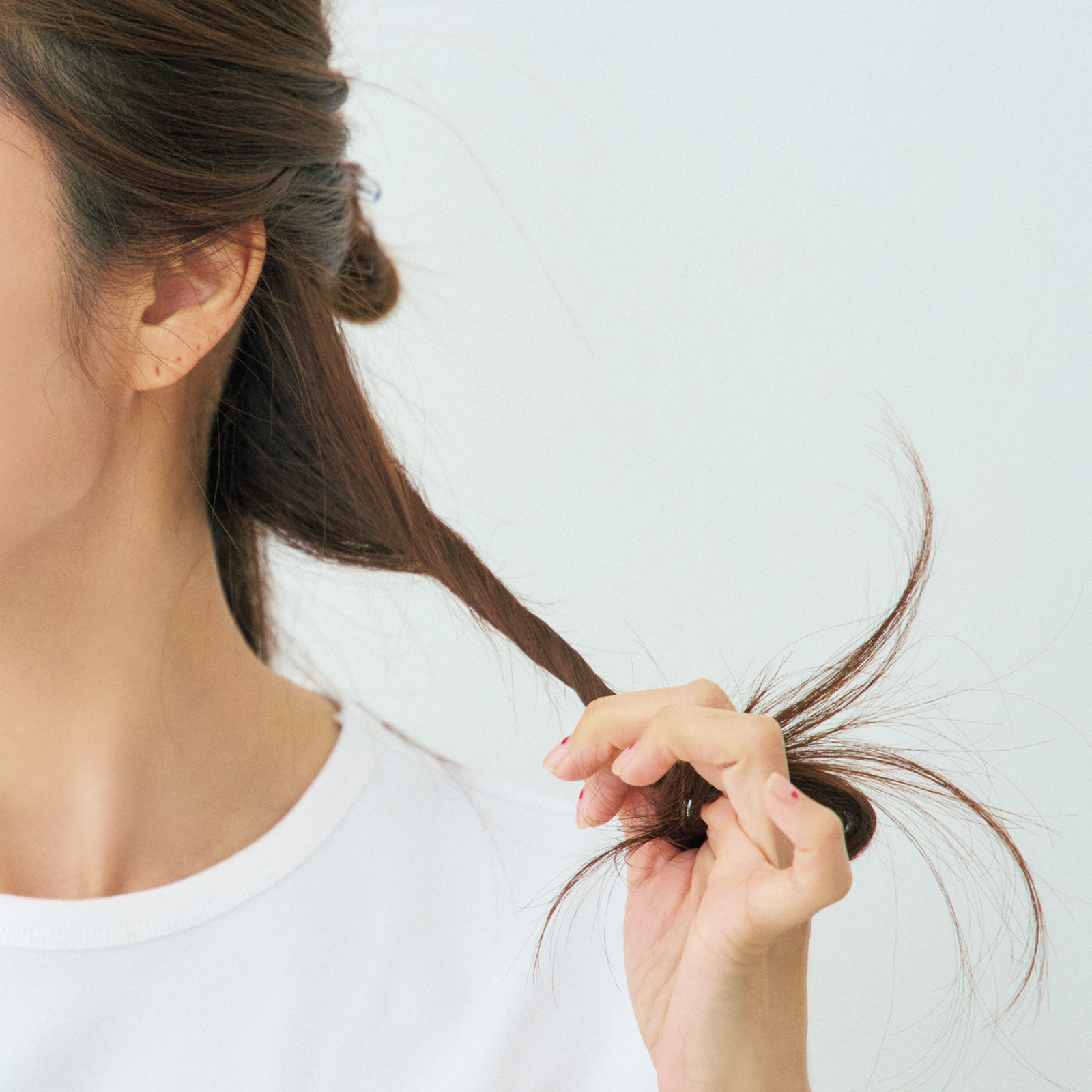 神崎恵さんの巻き髪の作り方 1