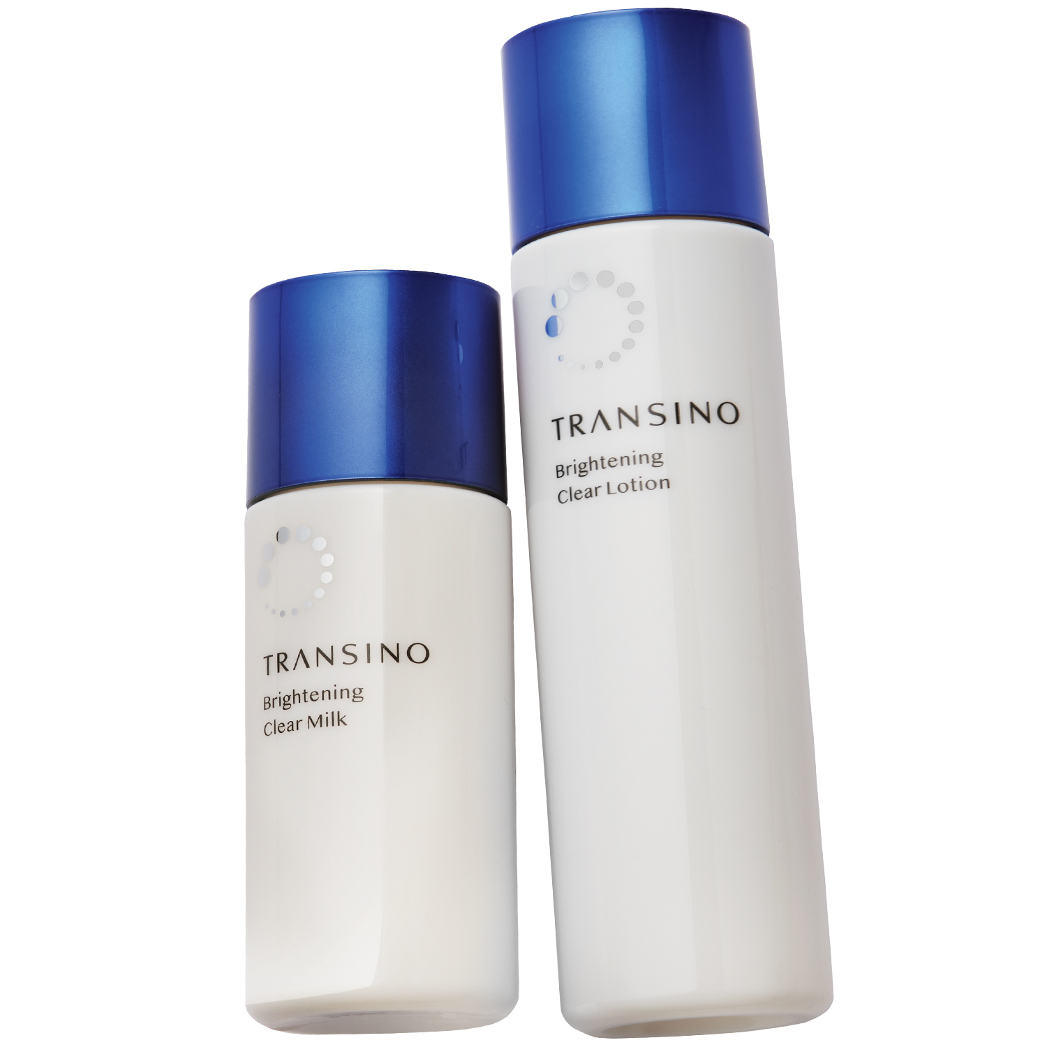 左からトランシーノ薬用ブライトニングクリアミルク,トランシーノ 薬用ブライトニングクリアローション